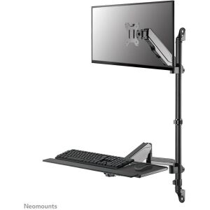 Neomounts WL90-325BL1 ergonomischer Monitor- und Tastaturausleger Wandhalterung, schwarz - Neomounts