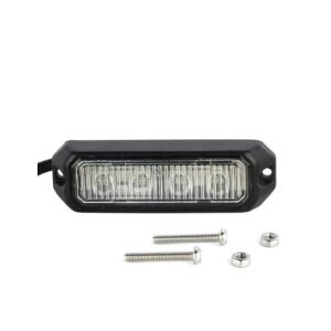 Lampa ostrzegawcza stroboskopowa pomarańczowa 12/24v z 4 diodami LED 52026-4K-AMBER 118524393 - Lampy i oświetlenie