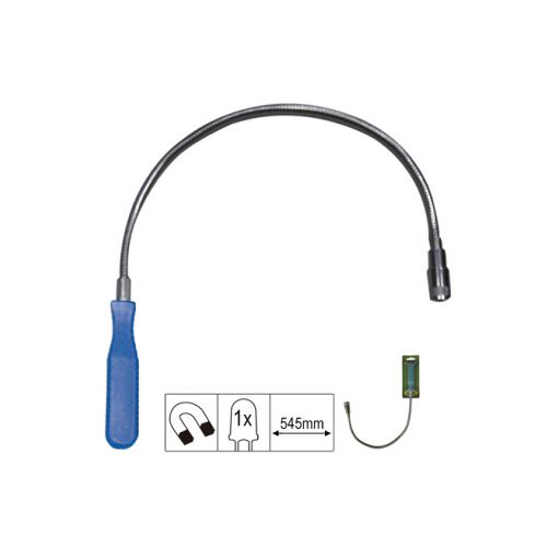 Flexibilný magnetický nástroj na zdvíhanie s LED svetlom, 545 mm dlhý