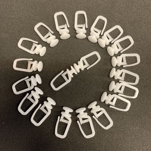 Függönycsúszka Horog Alu Karnish.20Db/Cs Műanyag 118524597