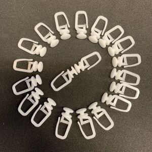 Gardinenschieberhaken Alu Karnish.20Stk/Box Kunststoff 118524597 - Gardinenringe