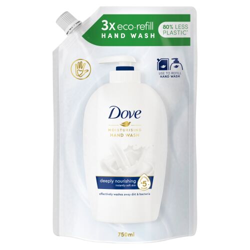 Dove Tiefenpflegendes Feuchtigkeits-Handwasch Nachfüllbeutel, 750ml