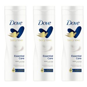 Telové mlieko Dove Essential Care 3x250ml pre suchú pokožku - Dove