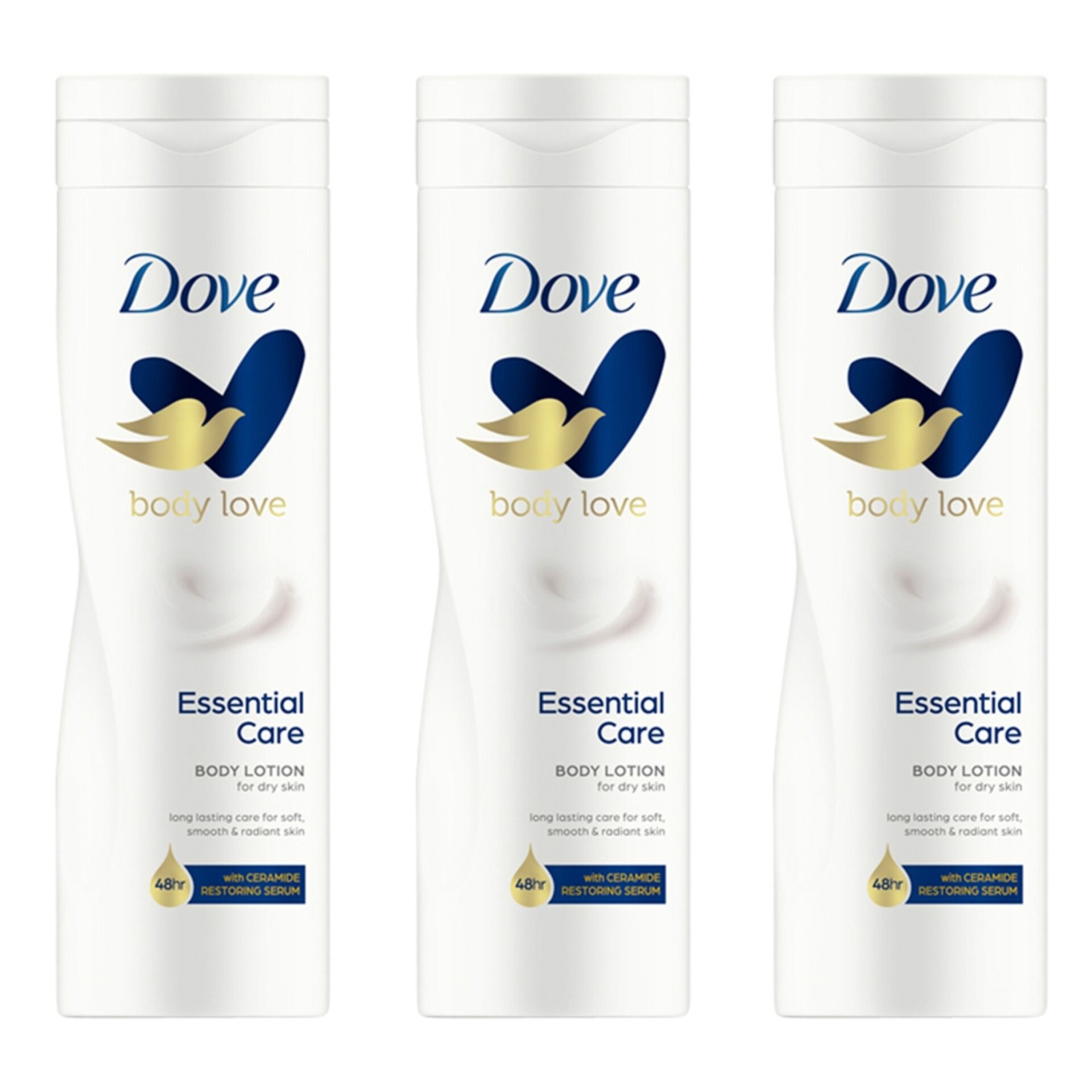 E-shop Dove Essential Care telové mlieko 3x250ml