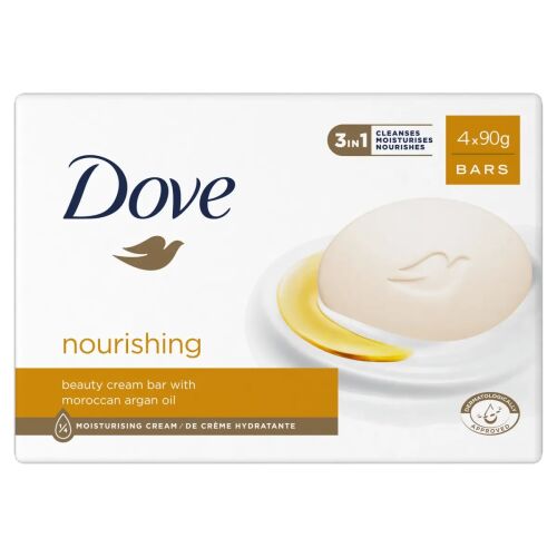 Dove Krem do mycia ciała z marokańskim olejem arganowym, 4 x 90g