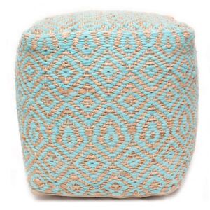 Bakero Preston aqua puff, szőtt pamut és juta ülőke - Bakero