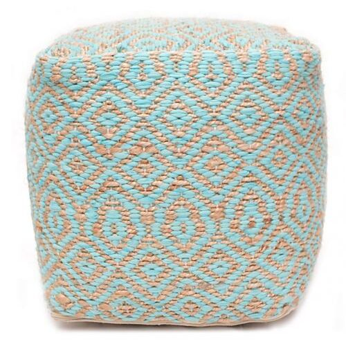 Bakero Preston aqua puff, szőtt pamut és juta ülőke