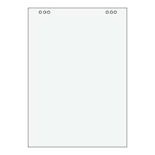 Victoria Visual Flipchart papír, sima, 68x98 cm, 5x20 lap, 100 lap/csom