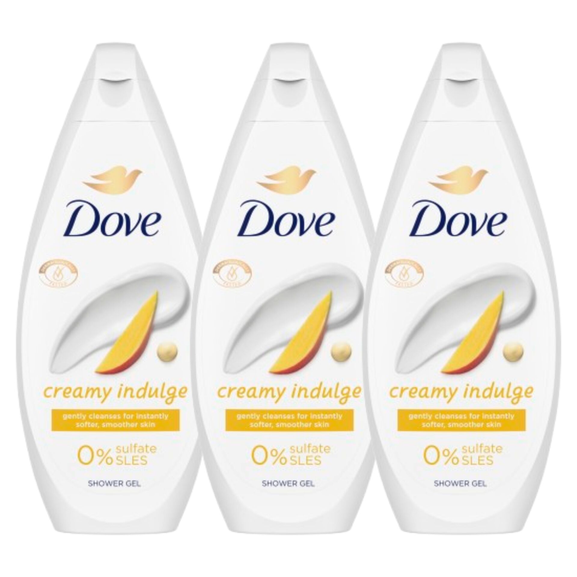 E-shop Krémový kúpeľ Dove Creamy Indulge 3x450ml