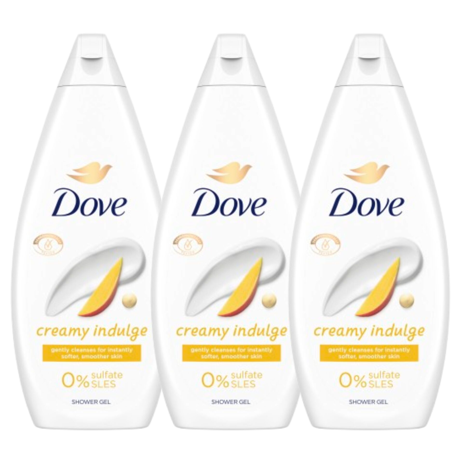 E-shop Dove Creamy Indulge krémový kúpeľ 3x720ml