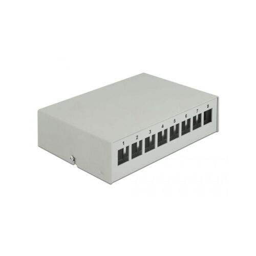 Delock 43412 8 portos szürke Keystone próbapanel (43412) 118590954