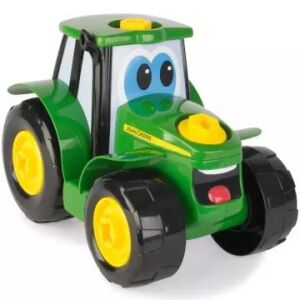 Tomy John Deere Construiește un Tractor Johnny Jucărie pentru Copii Mici - Mașină de lucru pentru copii