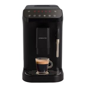Автоматична кафемашина CREATE Thera Matic Touch с мелница, черен, приготвяне на еспресо в чаша - Автоматична кафемашина