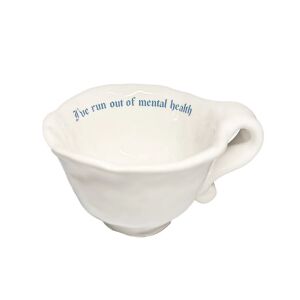 Incartato Ceramics kézműves bögre, The Issues Collection, 130 ml, Health, 100% mázas kerámia, fotokerámia nyomat, mosógépben mosható, fehér/kék