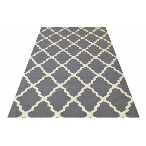 Bakero Kelim Jasmina szürke szőnyeg, 160x230 cm, Marokkói mintás