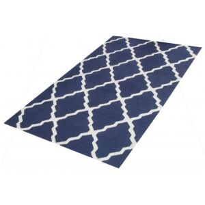 Bakero Wool tuft 4602 kék szőnyeg marokkói mintával, 153x244 cm - Bakero