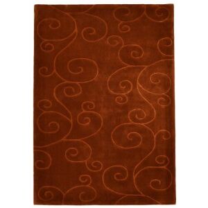 Bakero Tufting 8 Choco Teppich 170x240 cm - Brauner Teppich mit floralem Muster - Innenarchitektur
