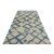 Bakero Wool Tuft 4605 bézs szőnyeg kék geometrikus mintával, 153x244 cm