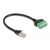 Delock Kábel RJ45 Cat.6 apa - Adaptér svorkovnice 30 cm 2-dielny (65975) 118601759