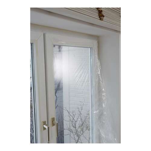 TESA tesamoll® Thermo Cover window insulation film applied to a window