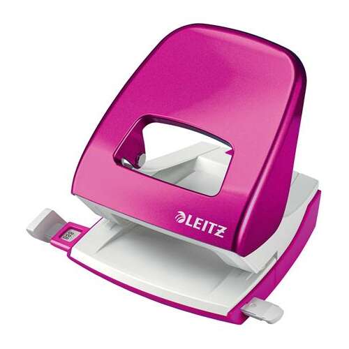 Dierovač, dvojdierový, 30 listov, LEITZ "Nexxt Wow", ružový