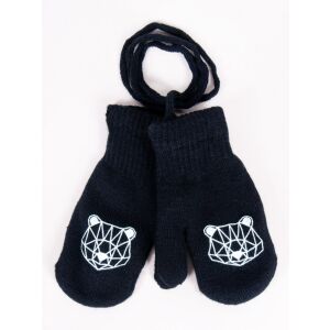 Yo!club téli kesztyű 12 cm - fekete/maci 118617404 - Yoclub
