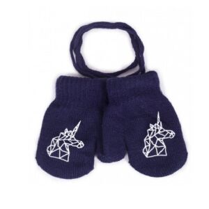 Yo!club téli kesztyű 12 cm - sötétkék/egyszarvú 118617405 - Yoclub