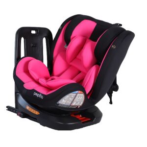 Pepita Carina I-Size ISOFIX 360°-ban forgatható biztonsági Gyerekülés 0-36kg 40-150cm #rózsaszín-fekete