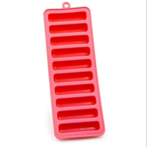 Hosszúkás szilikon jégkocka készítő, 10 db jégkockához