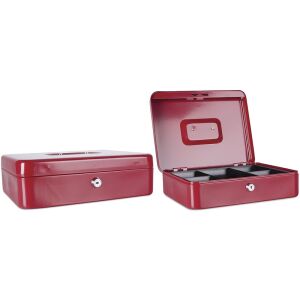 Money box, 30x24x9 cm, DONAU, red 133591617 - Cash Box