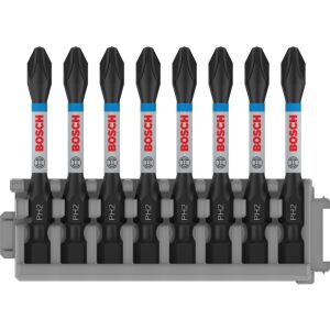 BOSCH PRO Bit PH2 x 8 Stück / 55 mm Pick &amp; Click 118671139 - Bit Set