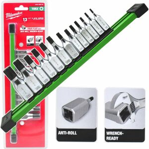 MILWAUKEE KAPPENSET 13-tlg. 1/4+3/8 TORX 134235549 - Werkzeugkoffer