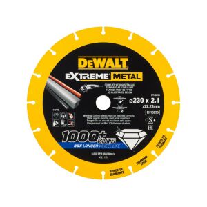 DEWALT EXTREME METAL Gyémánt vágókorong fémre 230 x 2,1 x 22,2 mm (fém/alu/inox) 118677473 - Dewalt