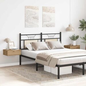 vidaXL 2 db szerelt fa lebegő éjjeliszekrények 40x32x15 cm