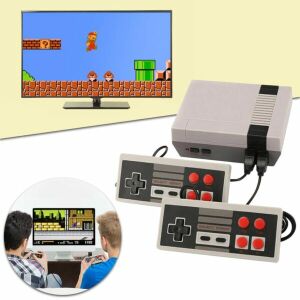 Mini Retro Játékkonzol 620 játékkal, Super Mario, két kontrollerrel, TV-n játszva - Gaming