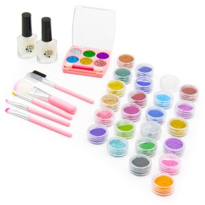 Csillámtetoválás, szemhéjfesték és csillám szett