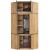 Akord Szekrény S100 - Dió Craft Sarok Gardrób Rendszer