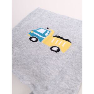 Yo!club pamut harisnyanadrág csúszásgátlóval (68-74) - szürke/sárga dömper 118745244 - Yoclub