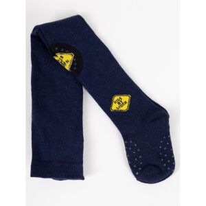 Yo!club pamut harisnyanadrág csúszásgátlóval (74-80) - sötétkék/betonkeverő 118745305 - Yoclub