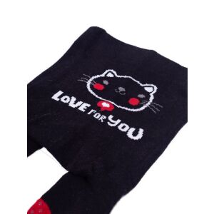 Yo!Club pamut harisnyanadrág csúszásgátlóval (80-86) - fekete/cica 118745322 - Yoclub