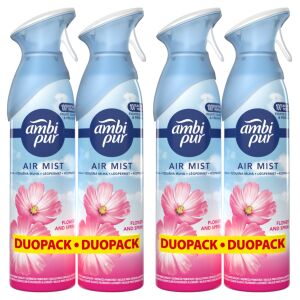 Ambi Pur Flower & Spring Air Freshener Spray 4x185ml - Air Freshener Spray