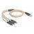 Delock USB-A 2.0 -> Lightning USB-B 2.0 micro USB-C M/M töltőkábel 1.2m RGB (88158) 130485240