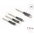 Delock USB-A 2.0 -> Lightning USB-B 2.0 micro USB-C M/M töltőkábel 1.2m RGB (88158) 130485240