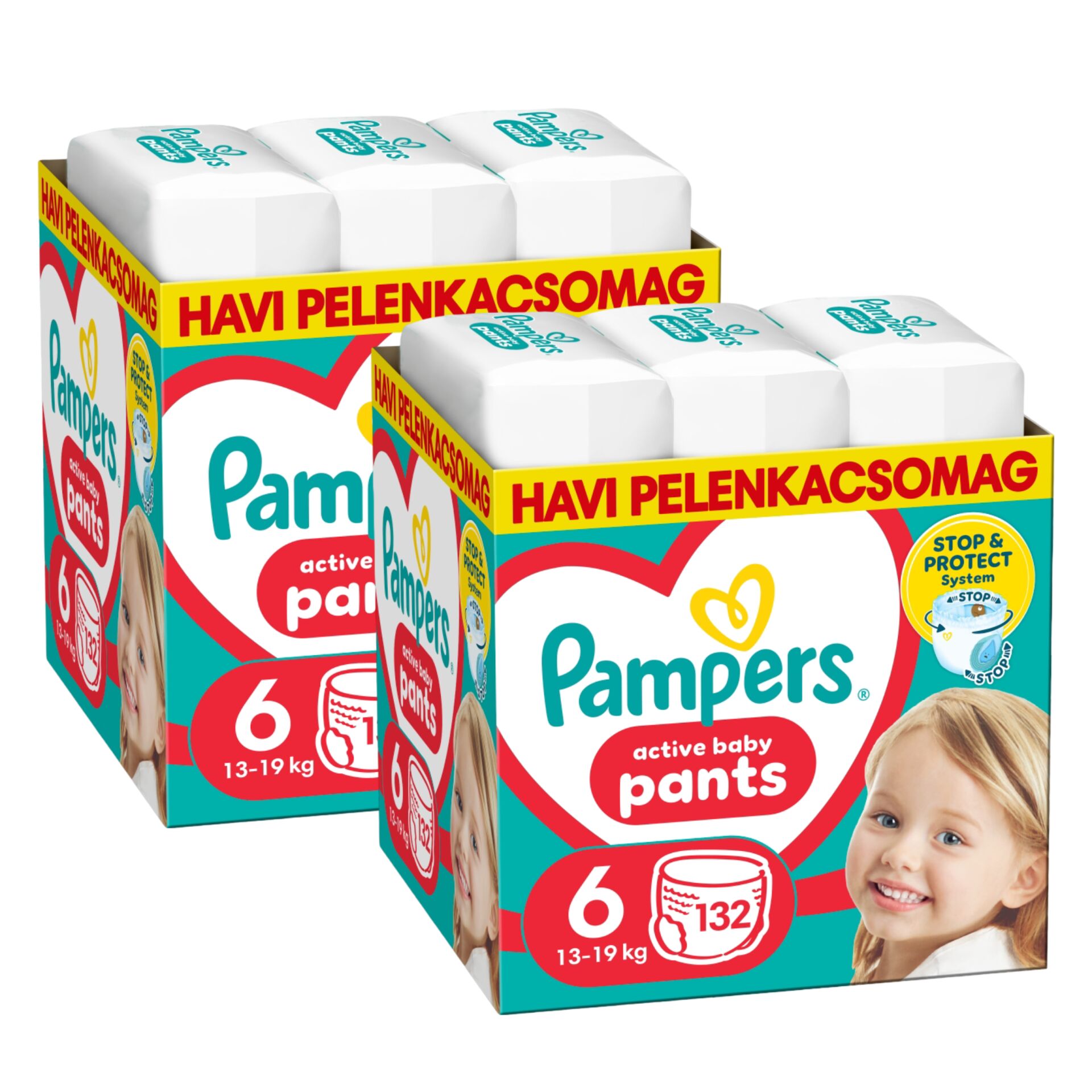 E-shop Pampers Pants 2 mesačné balenie plienok 13-19kg Junior 6 (264ks)