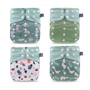 Elinfant mosható pelenka szett, 4 darab, válogatott minták - Mosható pelenka