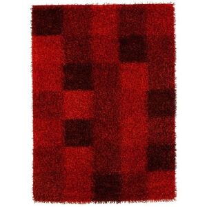 Червен килим Bakero Shaggy Mali Dori 113, 200x300 см, геометричен модел - Декорация