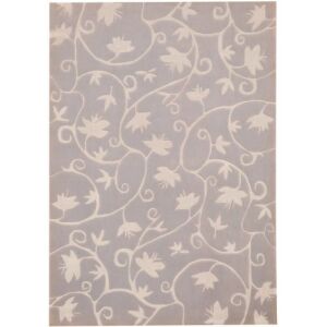 Bakero Malorca silberner Teppich mit Blumenmuster, 250x300 cm - Innenarchitektur