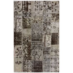 Килим Bakero Patchwork A-11 сиво-син, 160x225 см, винтидж стил - Декорация