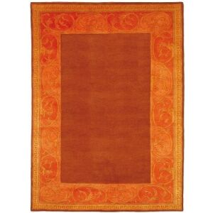 Bakero Classica Exclusiv 01 Terra Szőnyeg, 70x140 cm, terrakotta szőnyeg dekoratív szegéllyel - Bakero