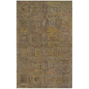 Килим Bakero Chocho в бежово-многоцветен цвят, пълен изглед на геометричния модел - Декорация